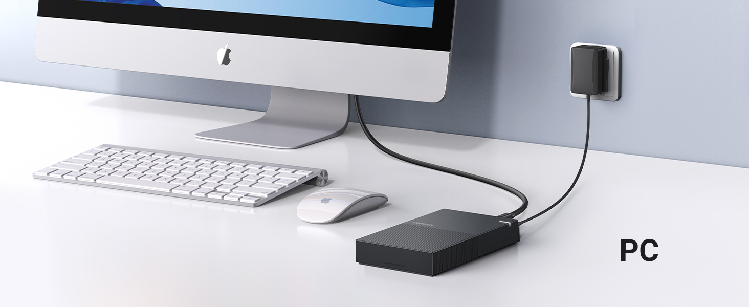 UGREEN 70337 3.5 Inch USB 3.0 SATA Hard Drive Enclosure Maximum 20TB Drives with Power Supply UGREEN 70337 3.5 Inch USB 3.0 SATA Hard Drive Enclosure Maximum 20TB Drives with Power Supply