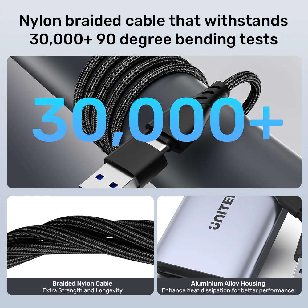 UNITEK 2-in-2 USB-C and USB-A to Dual HDMI Adapter