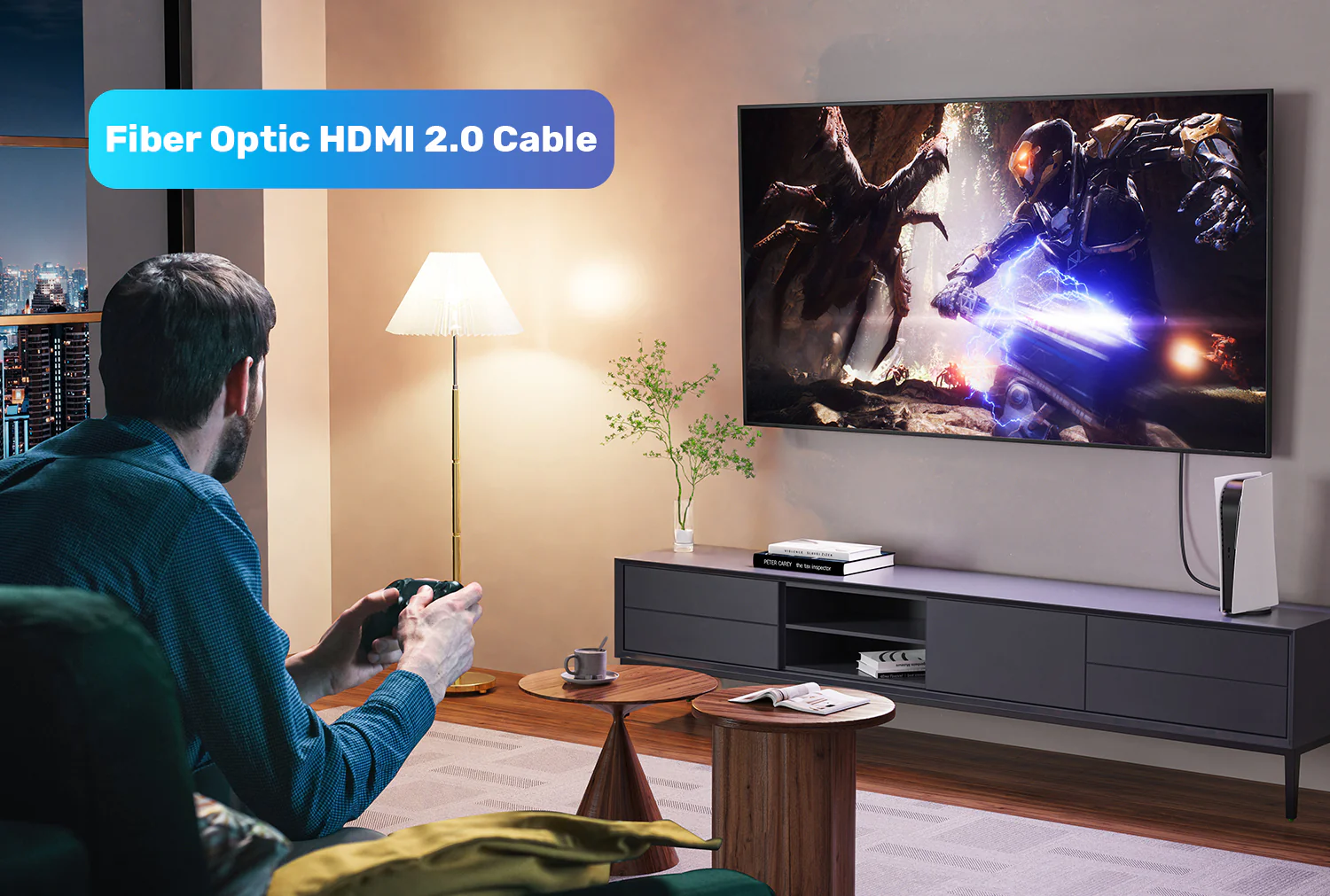 UNITEK 4K Fiber Optic HDMI Cable (30 Meter) 4K@60Hz UNITEK 4K Fiber Optic HDMI Cable (30 Meter) 4K@60Hz