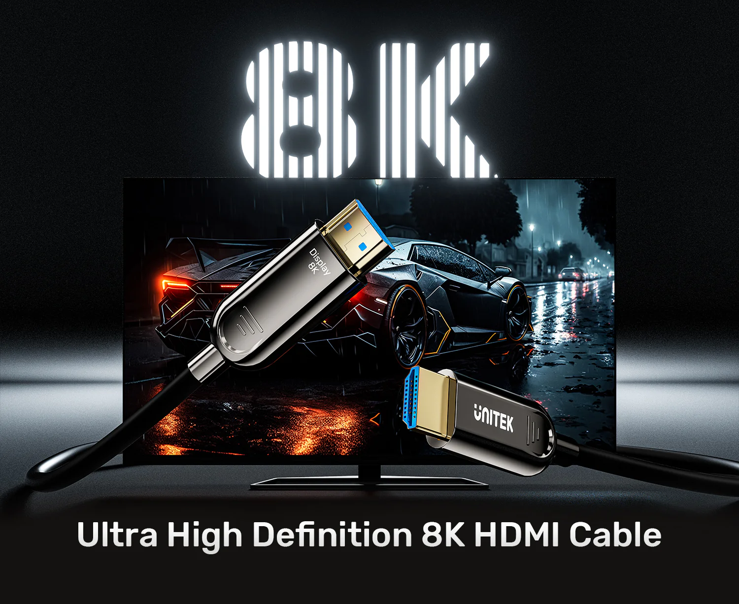 UNITEK 8K Fiber Optic HDMI Cable (10 Meter) 8K@60Hz UNITEK 8K Fiber Optic HDMI Cable (10 Meter) 8K@60Hz