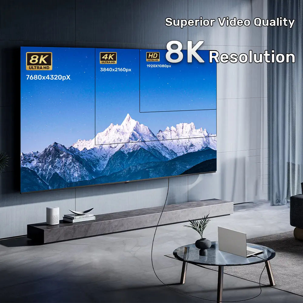 UNITEK 8K Fiber Optic HDMI Cable (40 Meter) 8K@60Hz