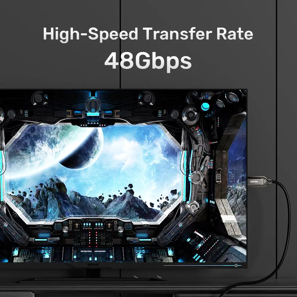 UNITEK 8K Fiber Optic HDMI Cable (40 Meter) 8K@60Hz