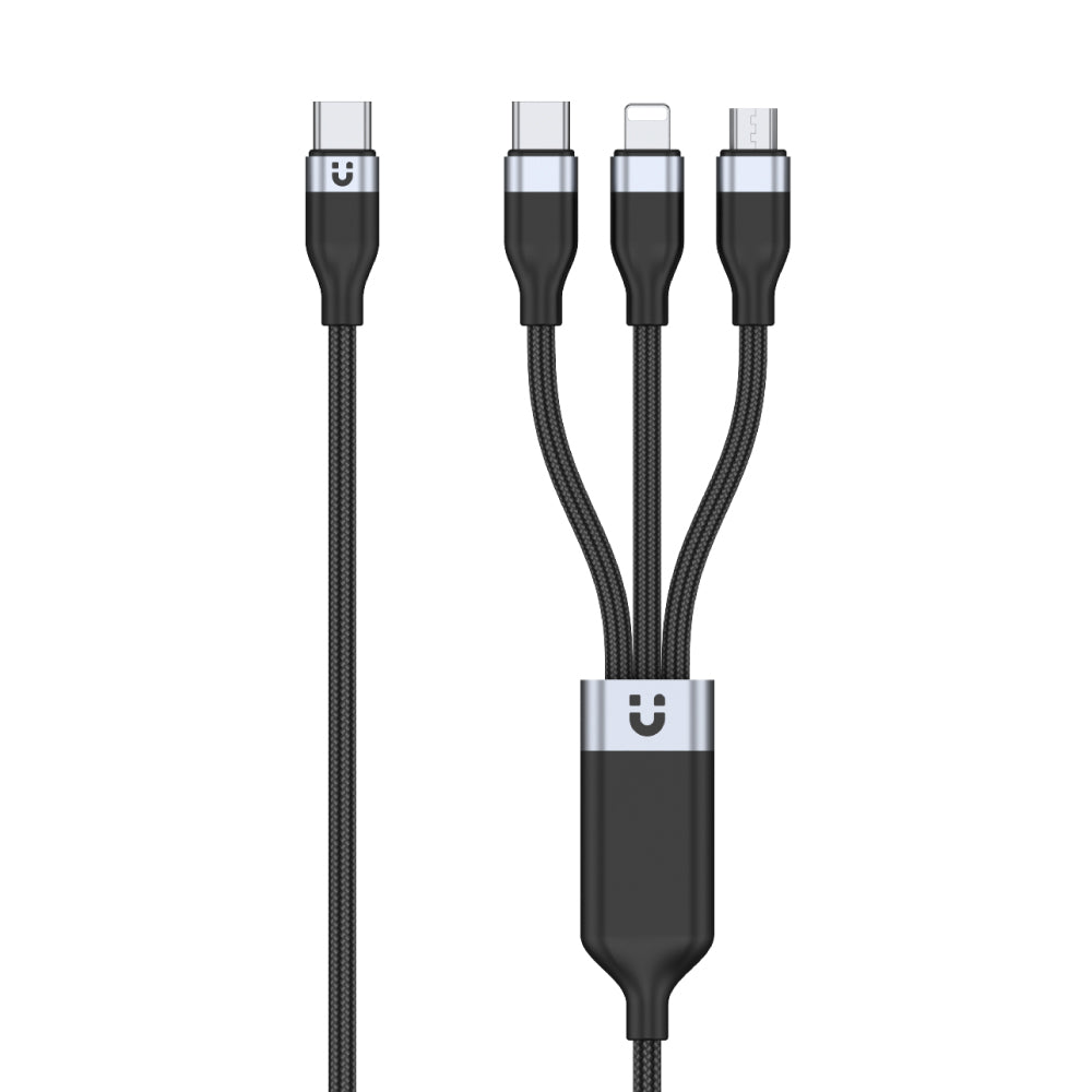 UNITEK 3-in-1 USB-C to Lightning, USB-C, Micro USB Multi Charging Cable (1.5 Meter)