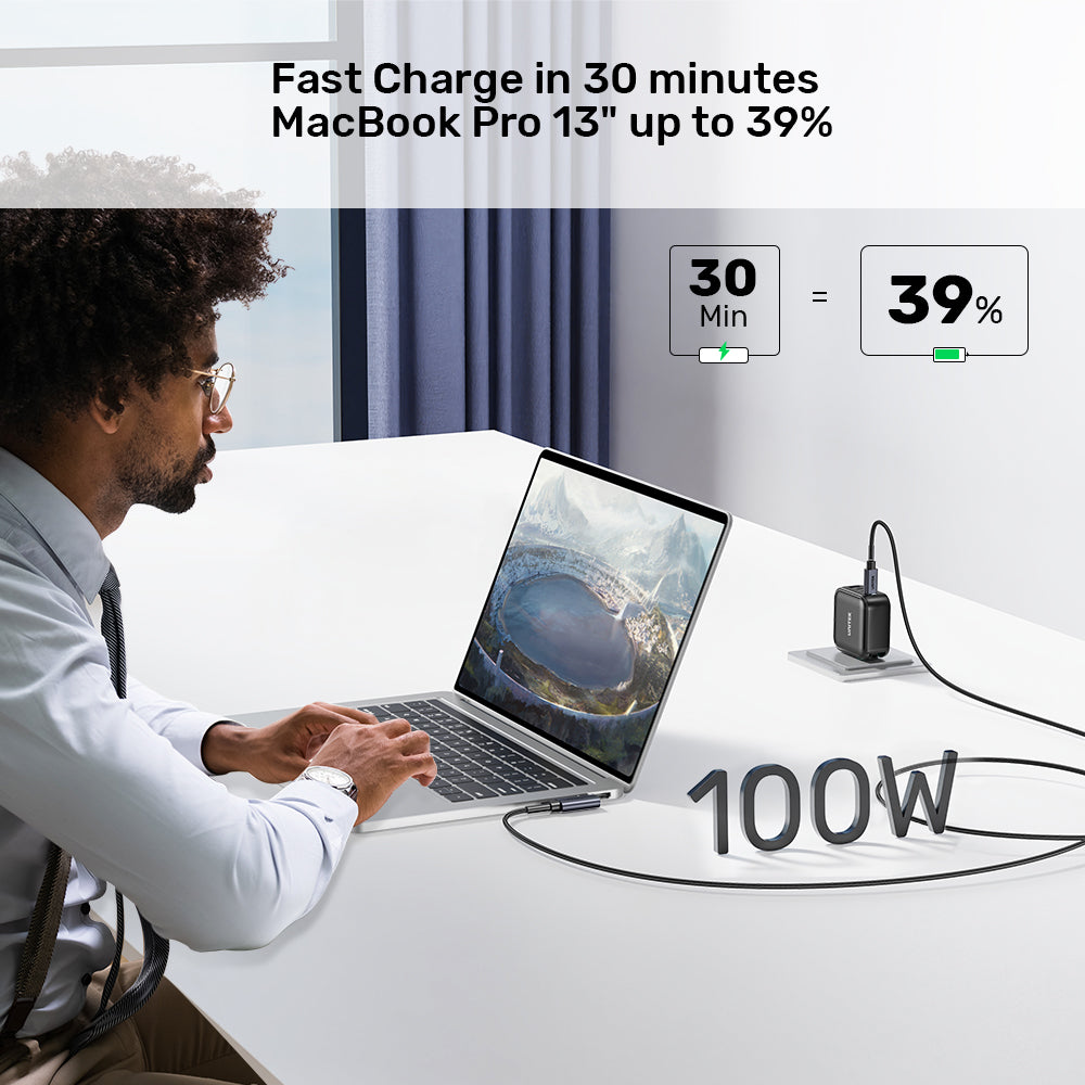 UNITEK 100W USB-C Fast Charging Cable 90 Degree (5 Meter) Compatible with iPhone 16/15, MacBook, Samsung Galaxy UNITEK 100W USB-C Fast Charging Cable 90 Degree (5 Meter) Compatible with iPhone 16/15, MacBook, Samsung Galaxy