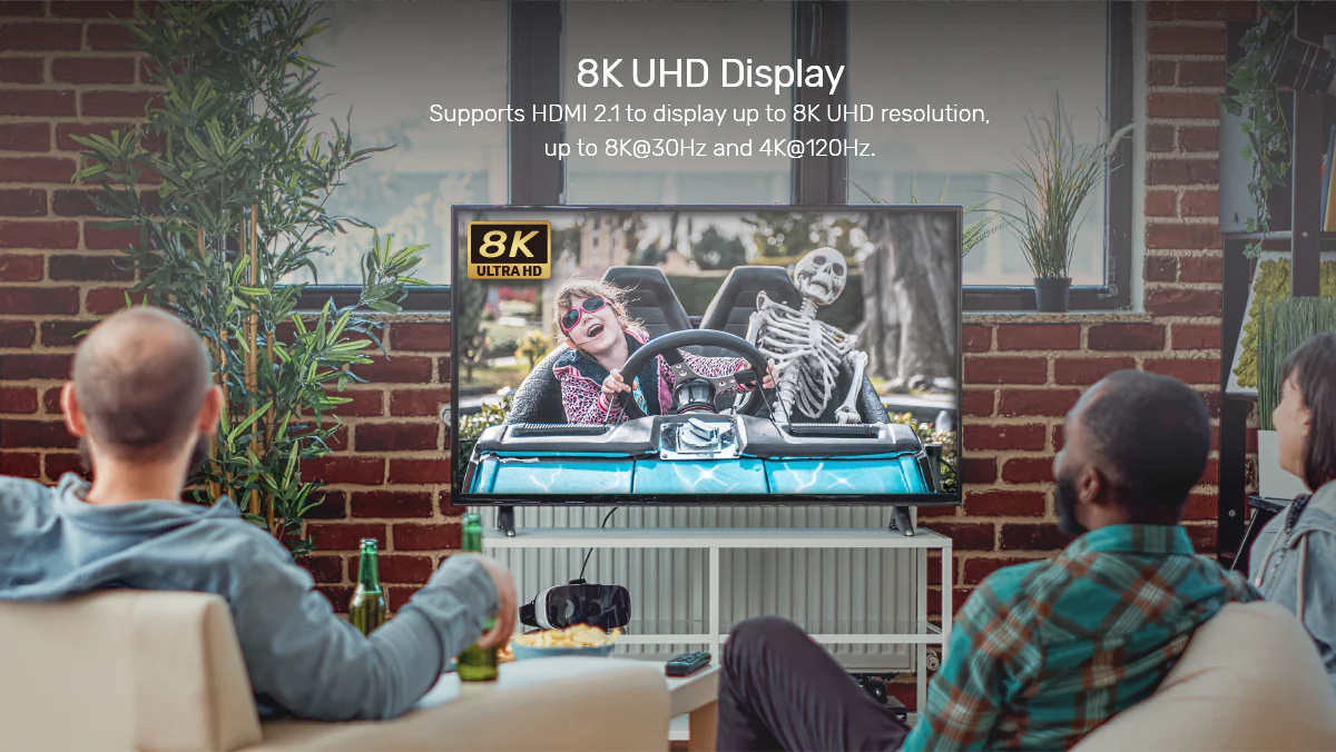 UNITEK USB-C to HDMI 8K Adapter with USB 3.0 and PD 100W Charging UNITEK USB-C to HDMI 8K Adapter with USB 3.0 and PD 100W Charging