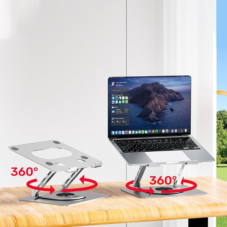 UNITEK OT180SL Adjustable Laptop Stand with 360° Rotating Base