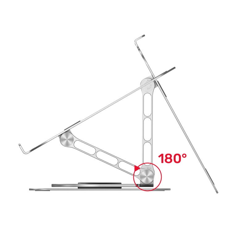 UNITEK OT180SL Adjustable Laptop Stand with 360° Rotating Base