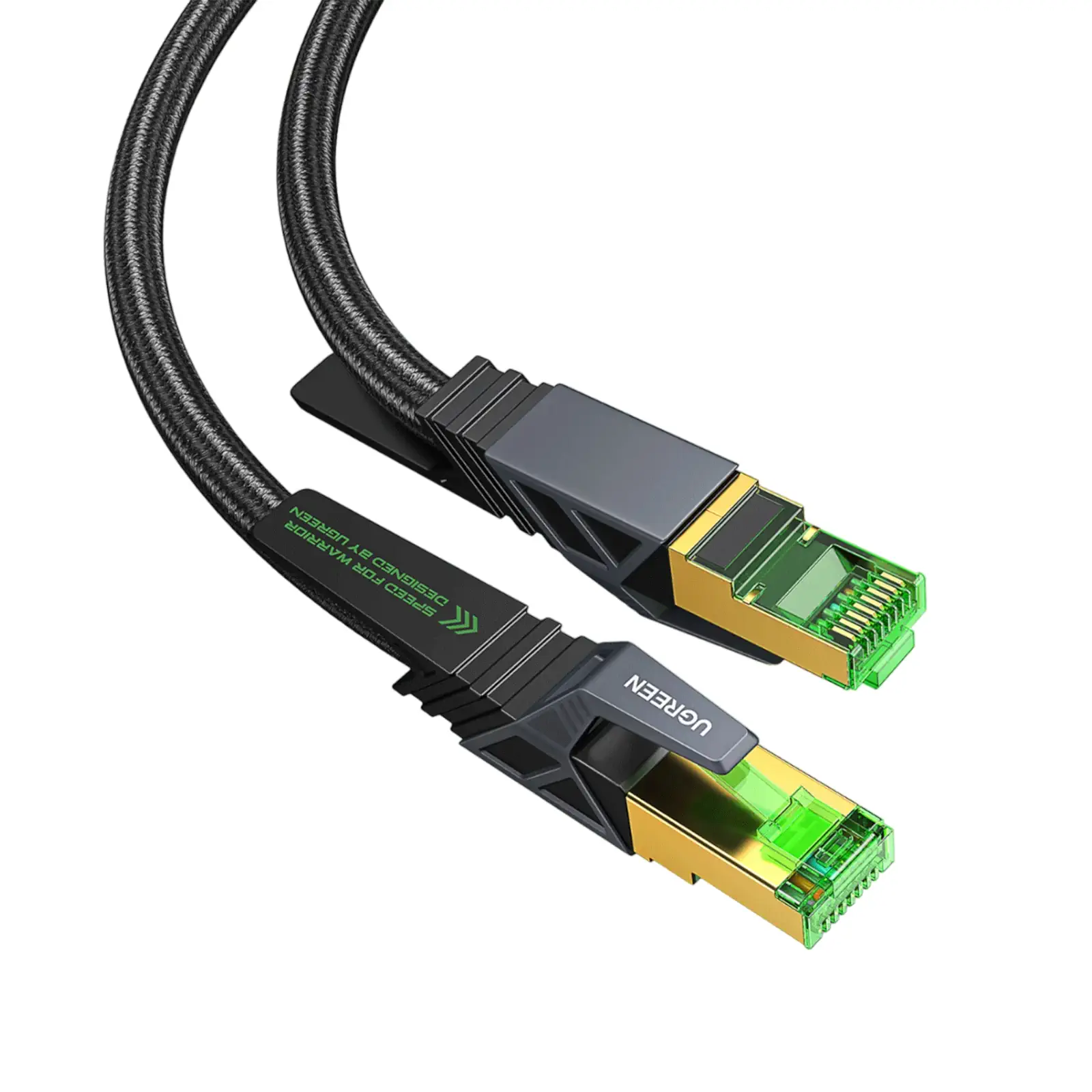 Buy UGREEN 15246 CAT 8 Gaming Ethernet Cable 40Gbps 2000MHz High-Speed (1.5 Meter) SF/FTP 26AWG Braided RJ45 Ethernet Cord Online in Pakistan - UGREEN PK