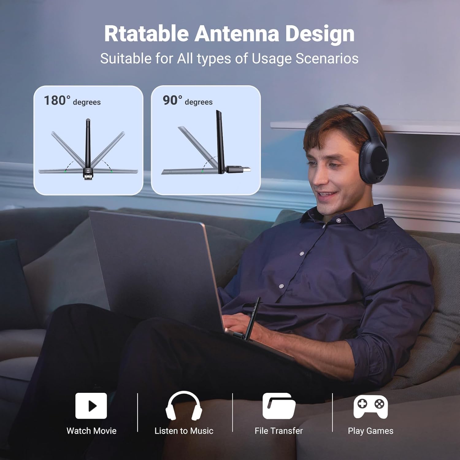Buy UGREEN 15610 Bluetooth 5.3 Adapter Long Range USB Bluetooth Dongle for PC, Plug & Play for Windows 11/10/8.1 Online in Pakistan - UGREEN PK