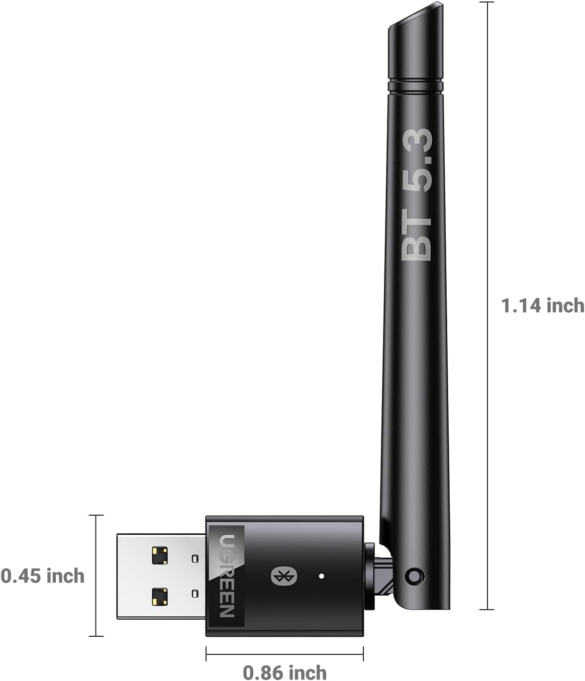 Buy UGREEN 15610 Bluetooth 5.3 Adapter Long Range USB Bluetooth Dongle for PC, Plug & Play for Windows 11/10/8.1 Online in Pakistan - UGREEN PK