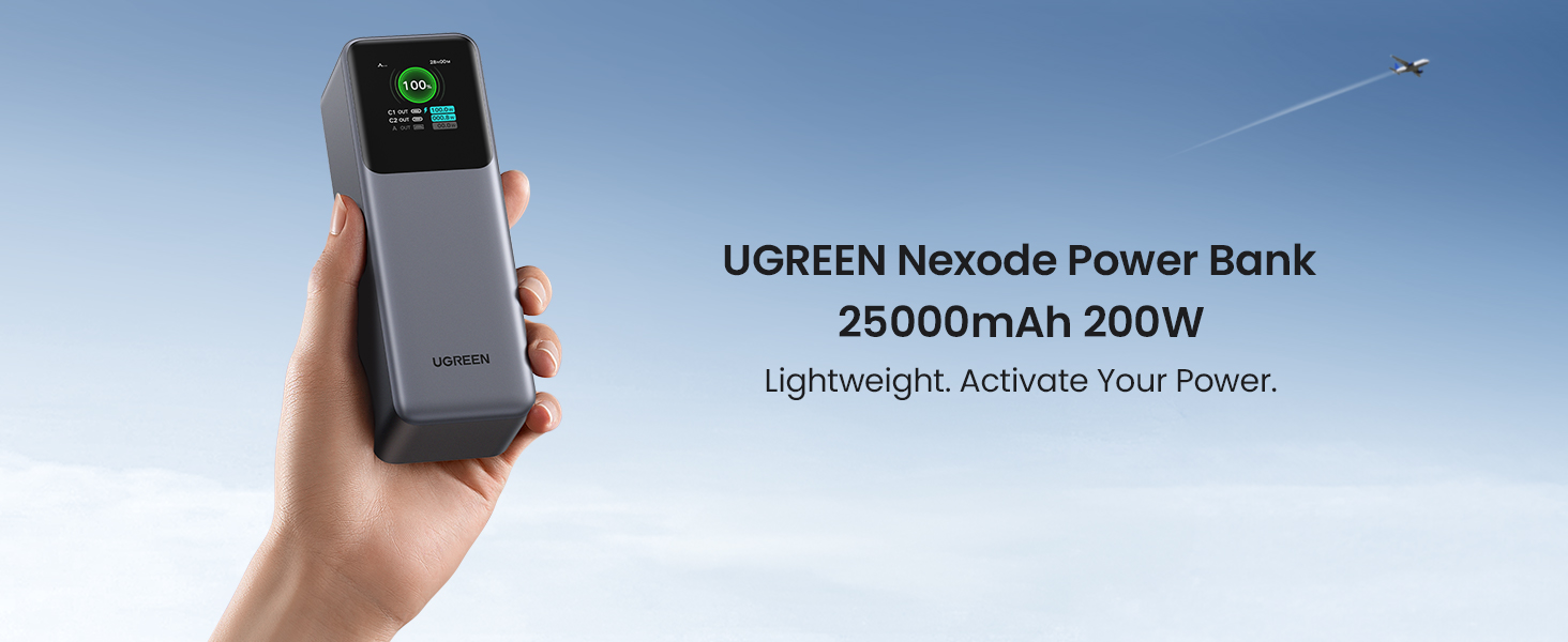 Ugreen Nexode 25000mAh 200W Smart Display Power Bank, 35525B Price