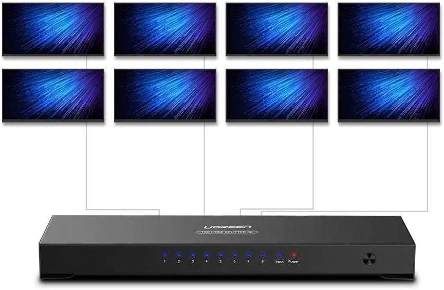 Buy UGREEN 40203 1-In-8-Out 4K HDMI Amplifier Splitter (Black) Online in Pakistan - UGREEN PK
