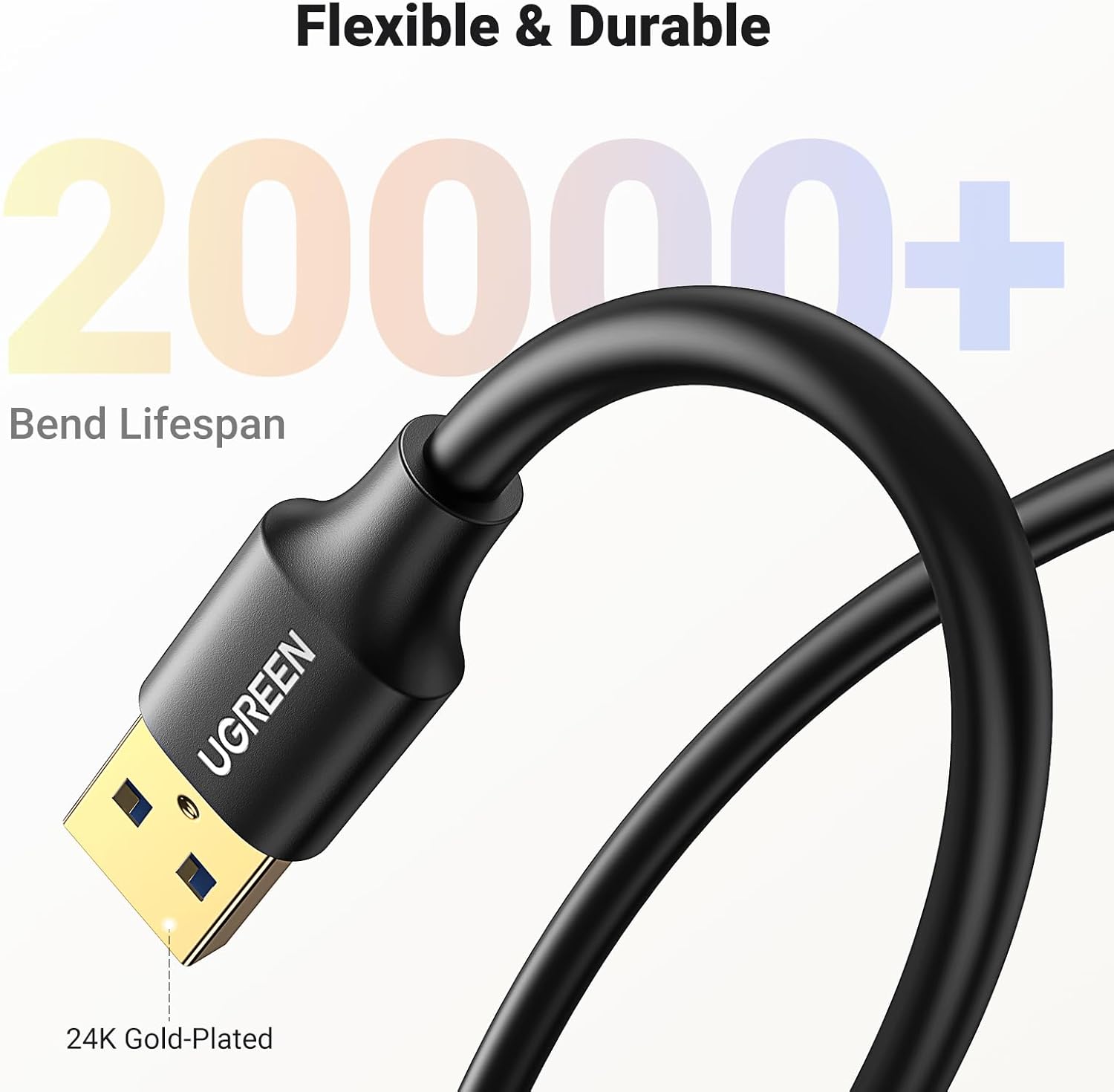 Buy UGREEN 10368 USB 3.0 Extension Cable Male to Female USB Cable (1 Meter) Black Online in Pakistan - UGREEN PK