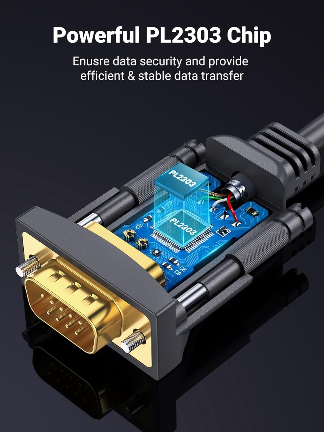 Buy UGREEN 20223 USB to DB9 RS-232 Adapter Cable (3 Meters) PL2303 Chipset Online in Pakistan - UGREEN PK