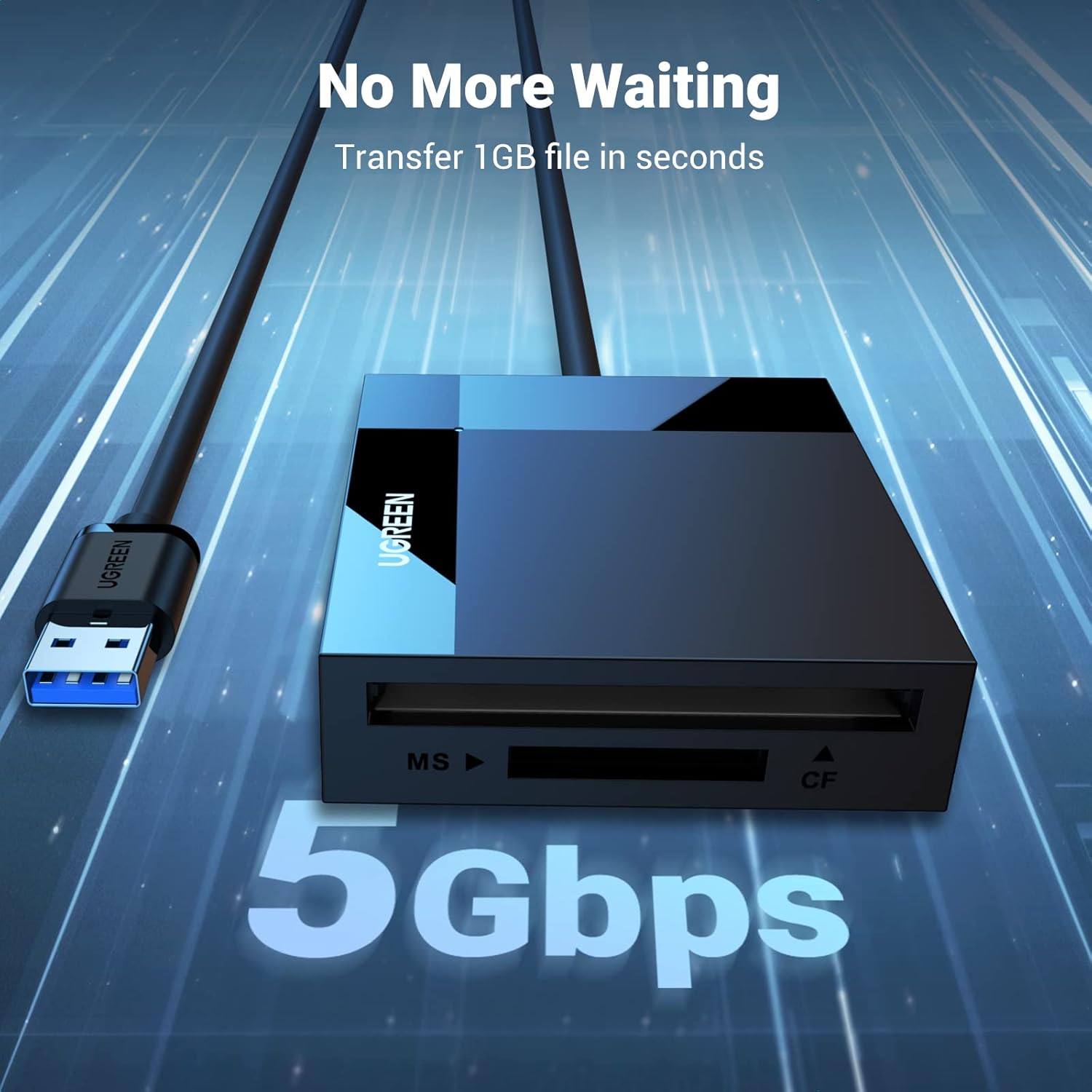 Buy UGREEN 30333 SD Card Reader USB 3.0 Card Hub Adapter 5Gbps Read 4 Cards Simultaneously Online in Pakistan - UGREEN PK