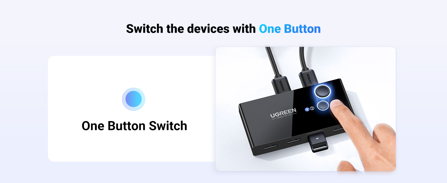 UGREEN 30767 USB 2.0 Switch 2 In 4 Output USB KVM Switch Buy UGREEN 30767 USB 2.0 Switch 2 In 4 Output USB KVM Switch Online in Pakistan - UGREEN PK