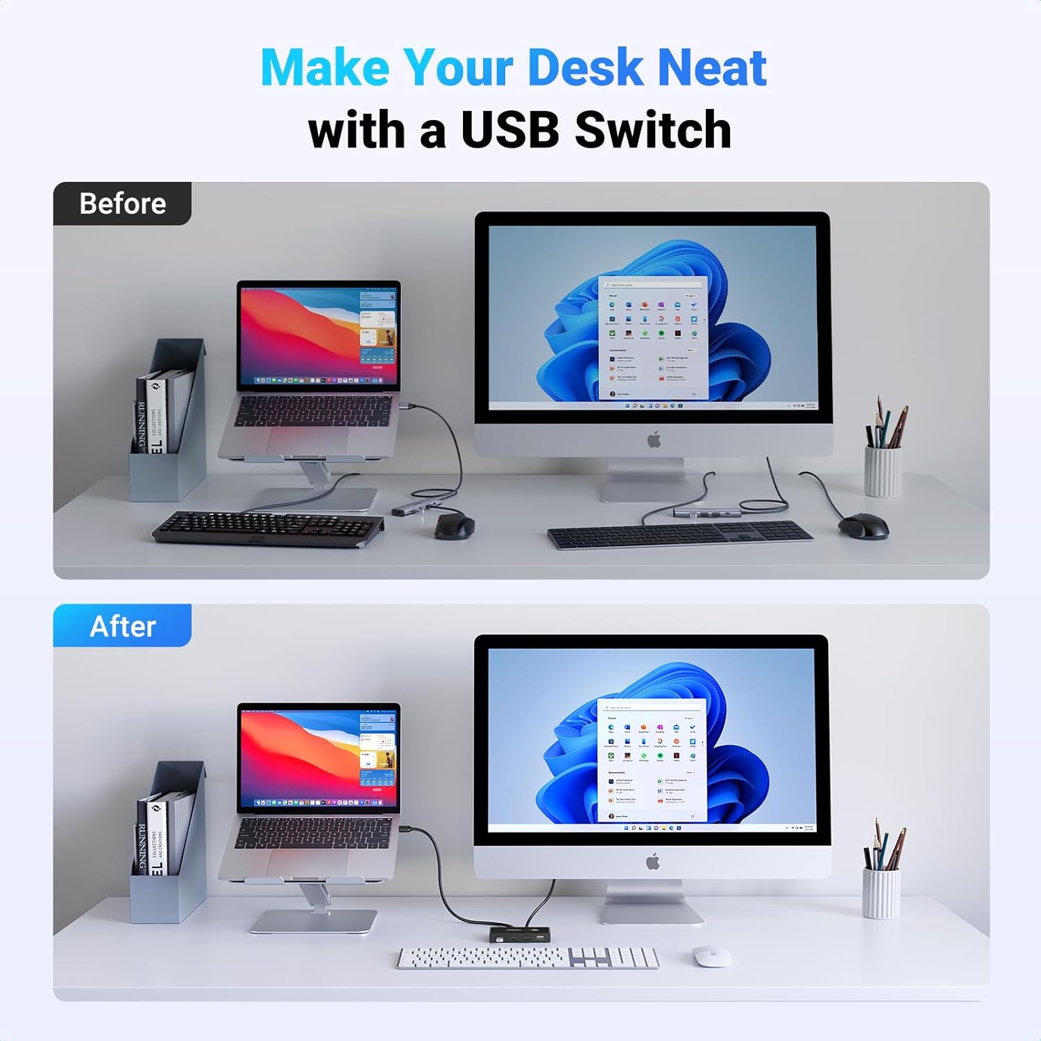 Buy UGREEN 30767 USB 2.0 Switch 2 In 4 Output USB KVM Switch Online in Pakistan - UGREEN PK