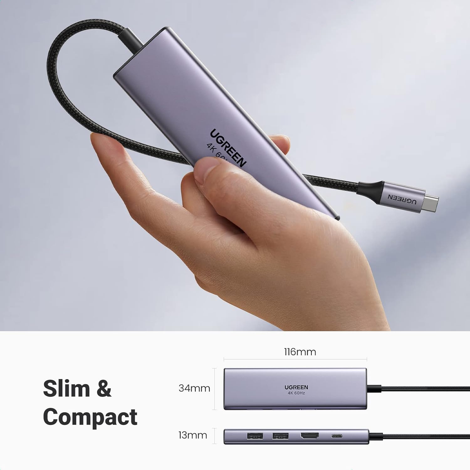 Buy UGREEN 60383 6-in-1 USB C Hub 4K@60Hz Multiport Adapter Online in Pakistan - UGREEN PK