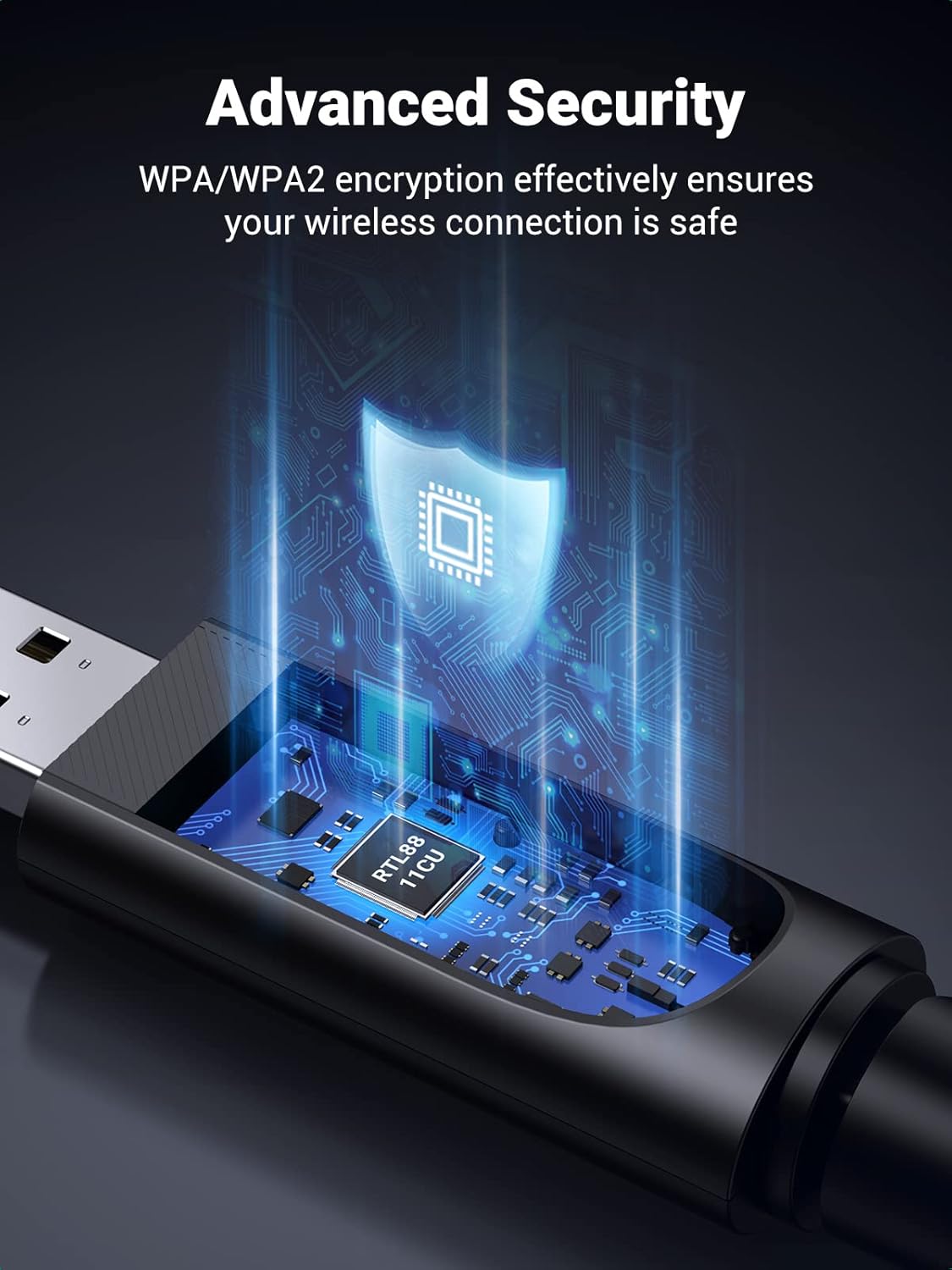 Buy UGREEN 90339 AC650 USB WiFi Adapter for PC Desktop Online in Pakistan - UGREEN PK