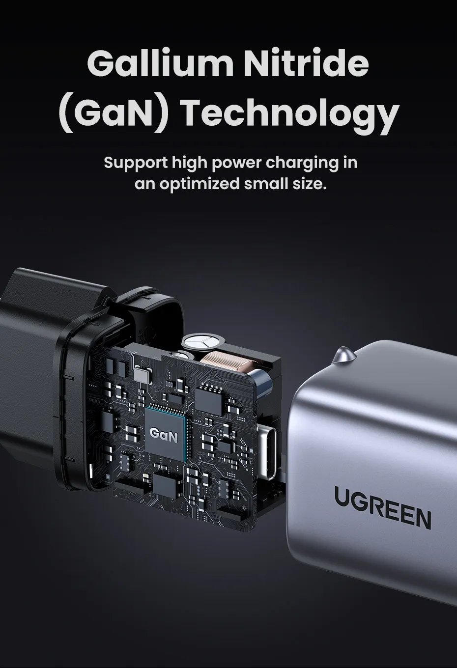 Buy UGREEN 90666 Nexode 30W USB C Fast Charger with GaN Tech Compatible with iPhone 16 Plus Pro Max Online in Pakistan - UGREEN PK