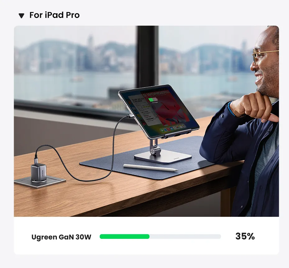 Buy UGREEN 90666 Nexode 30W USB C Fast Charger with GaN Tech Compatible with iPhone 16 Plus Pro Max Online in Pakistan - UGREEN PK