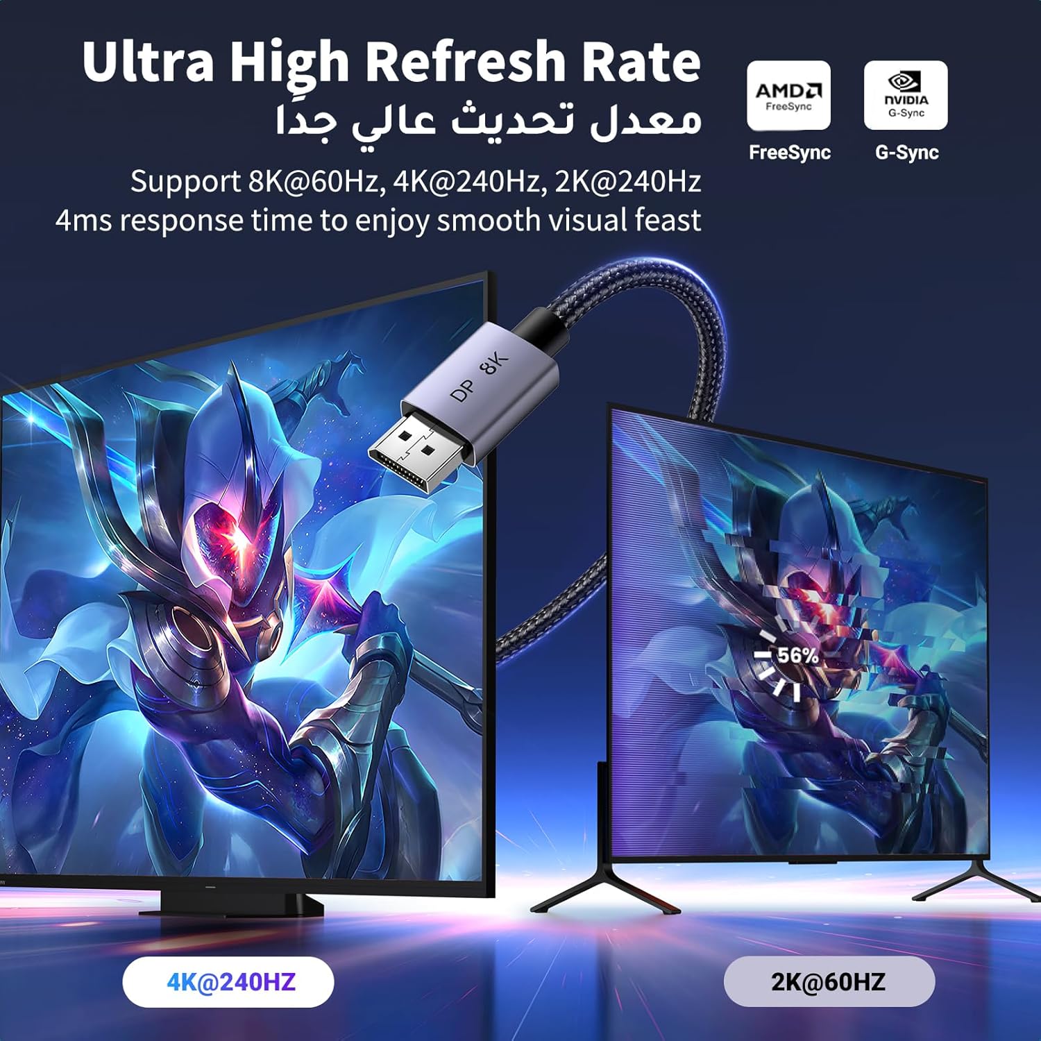 Buy UGREEN 25903 8K DP to DP Cable (1 Meter) DisplayPort 1.4 Cable Online in Pakistan - UGREEN PK