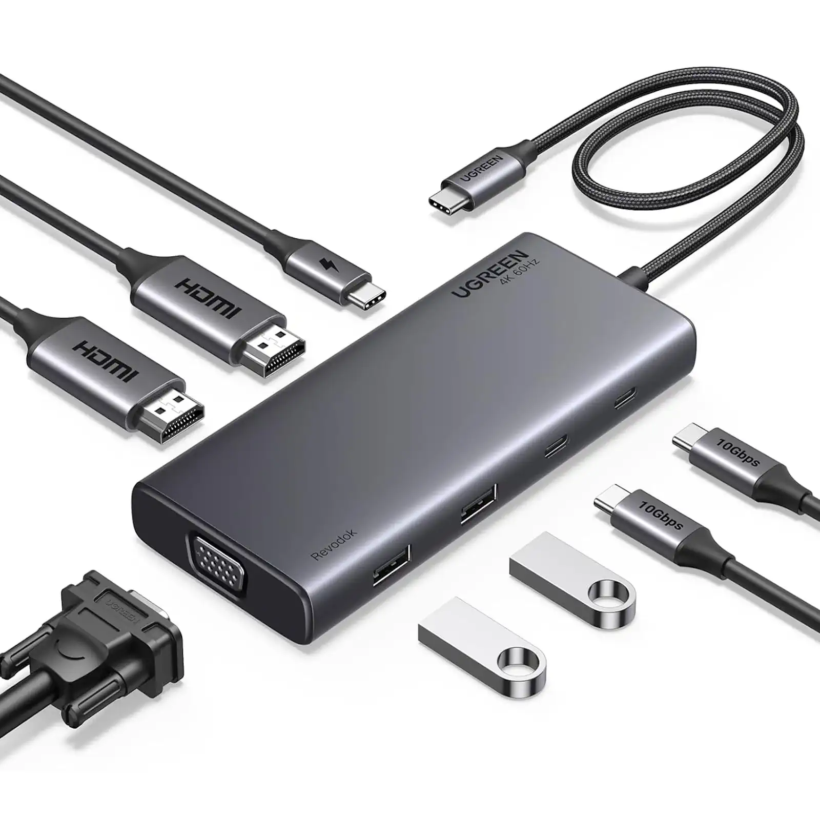 Buy UGREEN 35588 8-in-1 USB C 4K Docking Station Triple Display Online in Pakistan - UGREEN PK