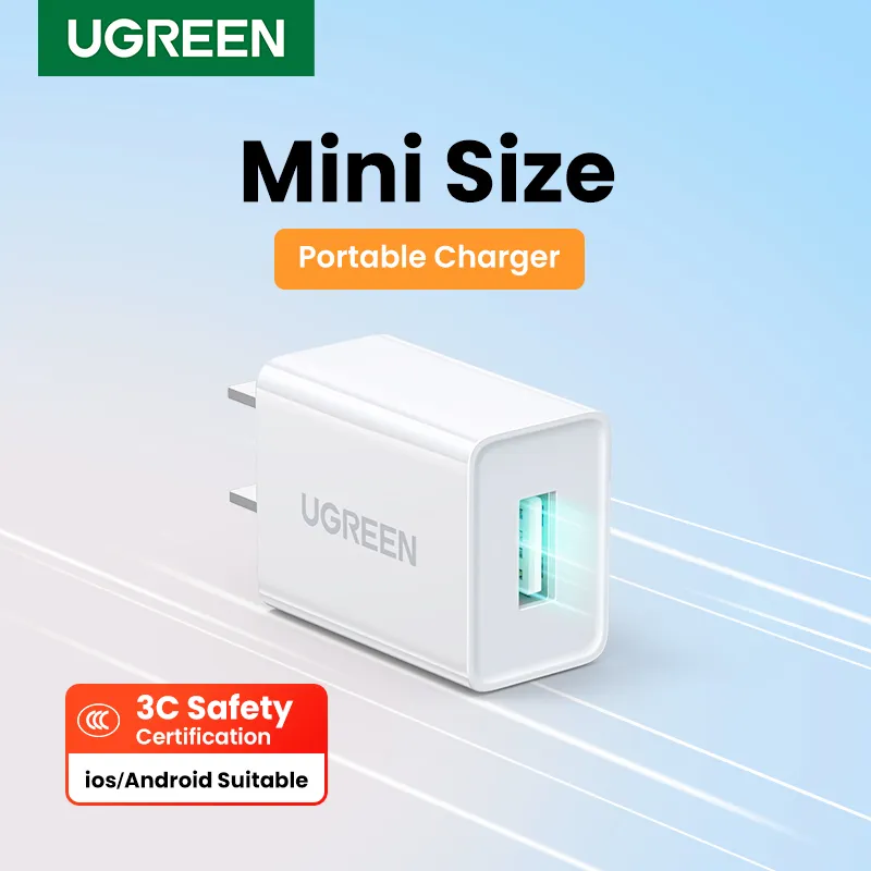 UGREEN 45306 5W 5V1A USB Wall Charger (White) US Plug Buy UGREEN 45306 5W 5V1A USB Wall Charger (White) US Plug Online in Pakistan - UGREEN PK