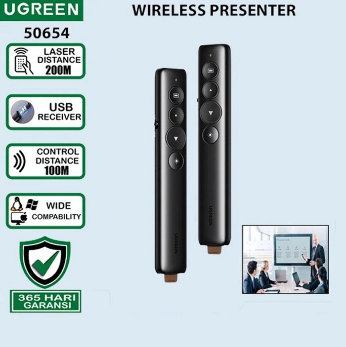 Buy UGREEN 50654 Laser Pointer Wireless Remote Controller Presenter Online in Pakistan - UGREEN PK