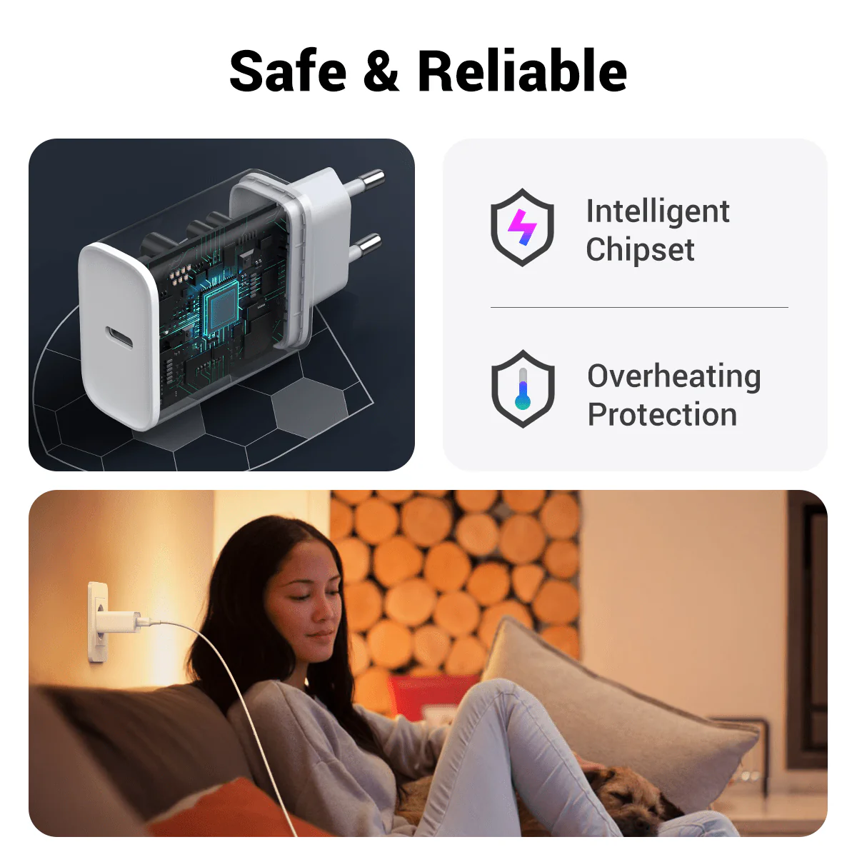 Buy UGREEN 60450 20W USB C Charger PD 3.0 Fast Charger (White) EU Plug Online in Pakistan - UGREEN PK