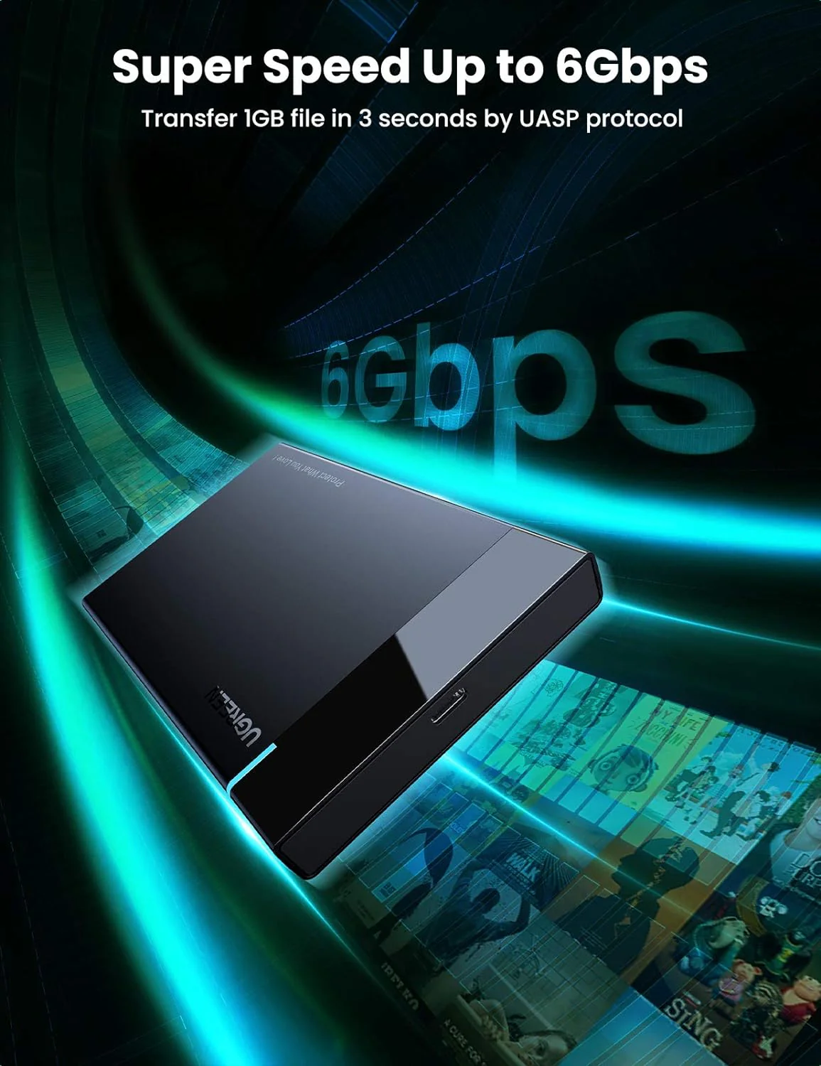 Buy UGREEN 60735 USB 3.1 2.5" Hard Drive Enclosure USB-A to USB-C & USB-C to USB-C Cables Online in Pakistan - UGREEN PK
