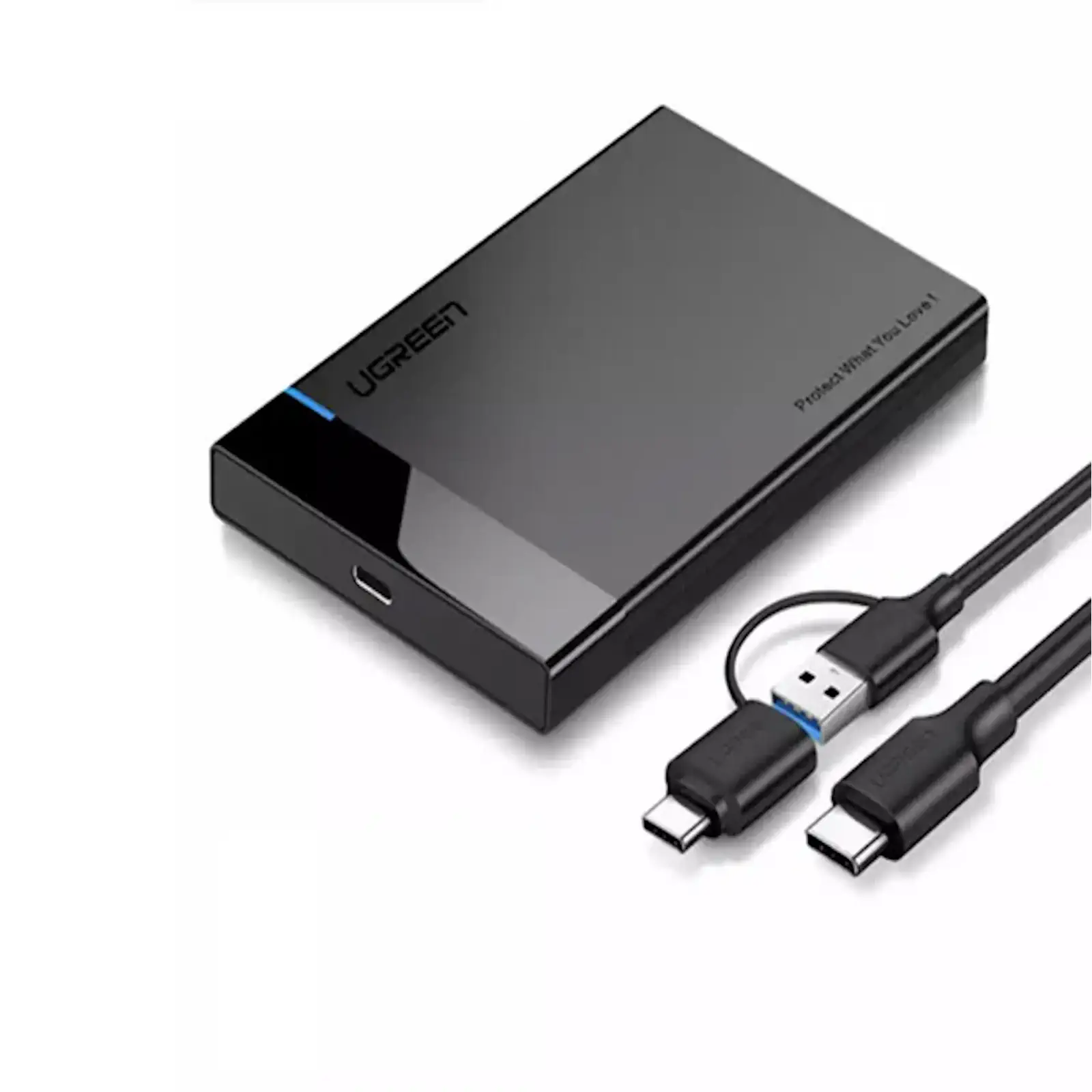 Buy UGREEN 60735 USB 3.1 2.5" Hard Drive Enclosure USB-A to USB-C & USB-C to USB-C Cables Online in Pakistan - UGREEN PK