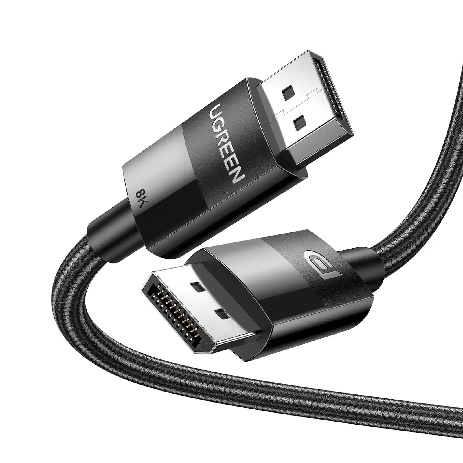Buy UGREEN 80394 Displayport 1.4 Certified Cable (5 Meter) Nylon Braided Online in Pakistan - UGREEN PK