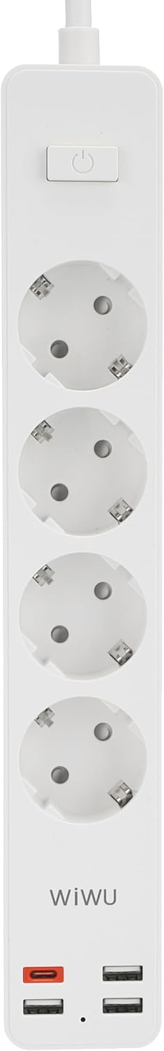 Buy WIWU U01 EU Smart Power Strip 4 AC Outlets & 20W PD USB-C (White) Online in Pakistan - UGREEN PK