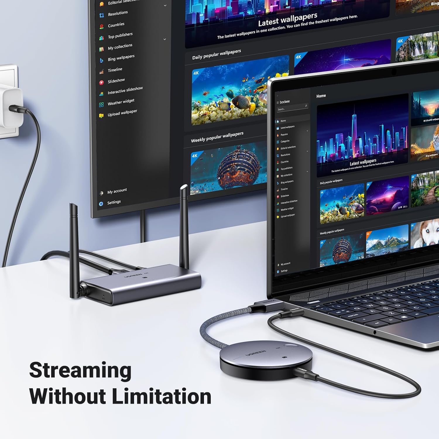 Buy UGREEN 90909A 4K@30Hz Wireless HDMI Extender TX and RX 50 Meter Range Online in Pakistan - UGREEN PK