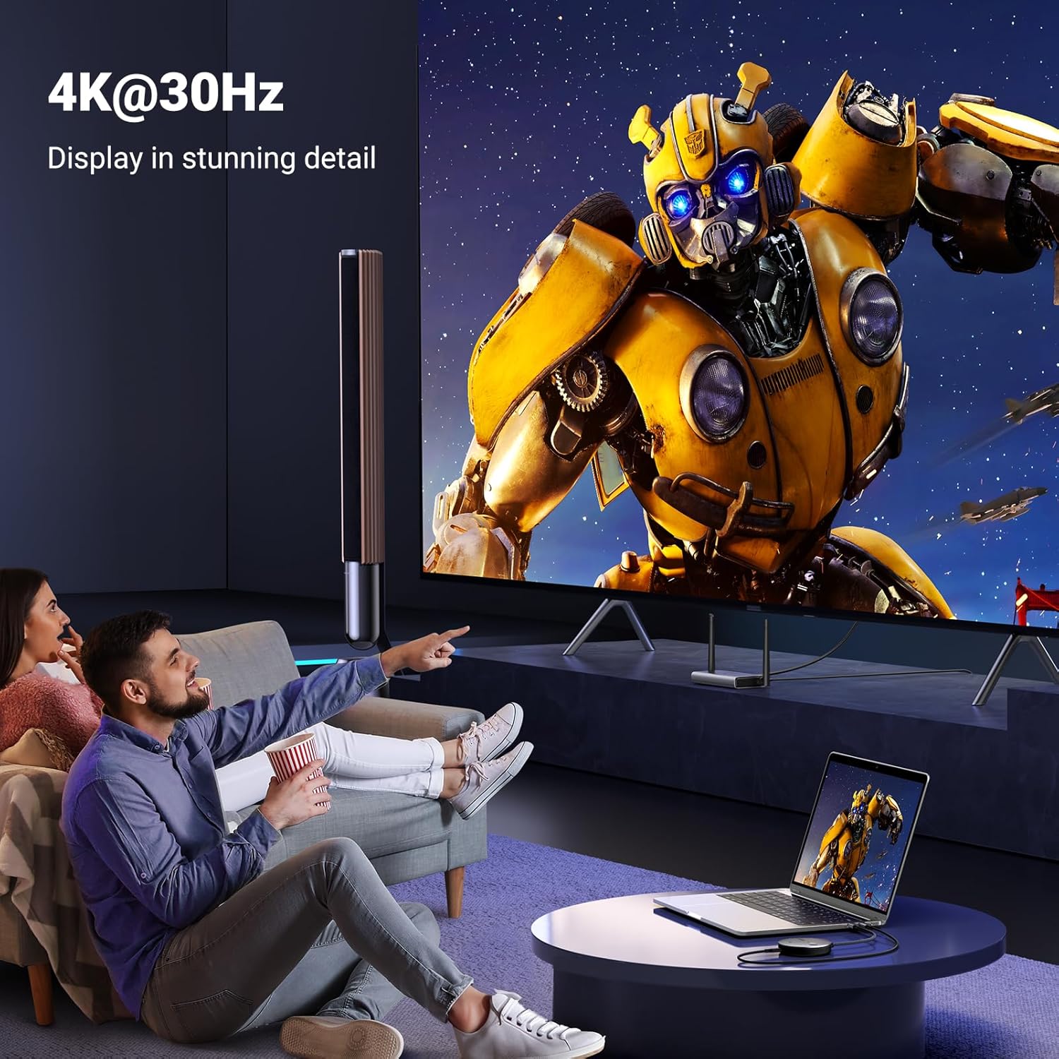Buy UGREEN 90909A 4K@30Hz Wireless HDMI Extender TX and RX 50 Meter Range Online in Pakistan - UGREEN PK