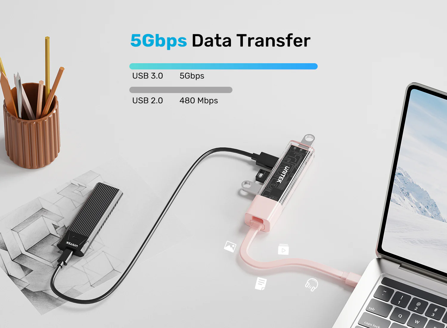 UNITEK 4-Port USB-A Bi-Directional Hub with Detachable Cable Buy UNITEK 4-Port USB-A Bi-Directional Hub with Detachable Cable Online in Pakistan - UGREEN PK
