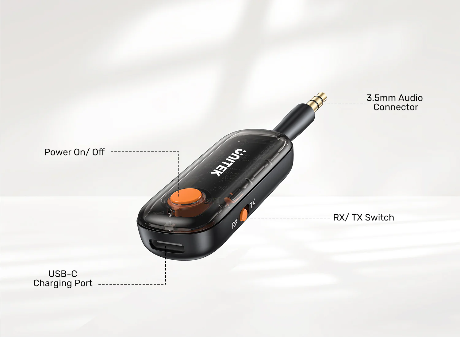 UNITEK 2-in-1 Bluetooth 5.3 Transmitter & Receiver Low Latency, Dual-Device Pairing Buy UNITEK 2-in-1 Bluetooth 5.3 Transmitter & Receiver Low Latency, Dual-Device Pairing Online in Pakistan - UGREEN PK