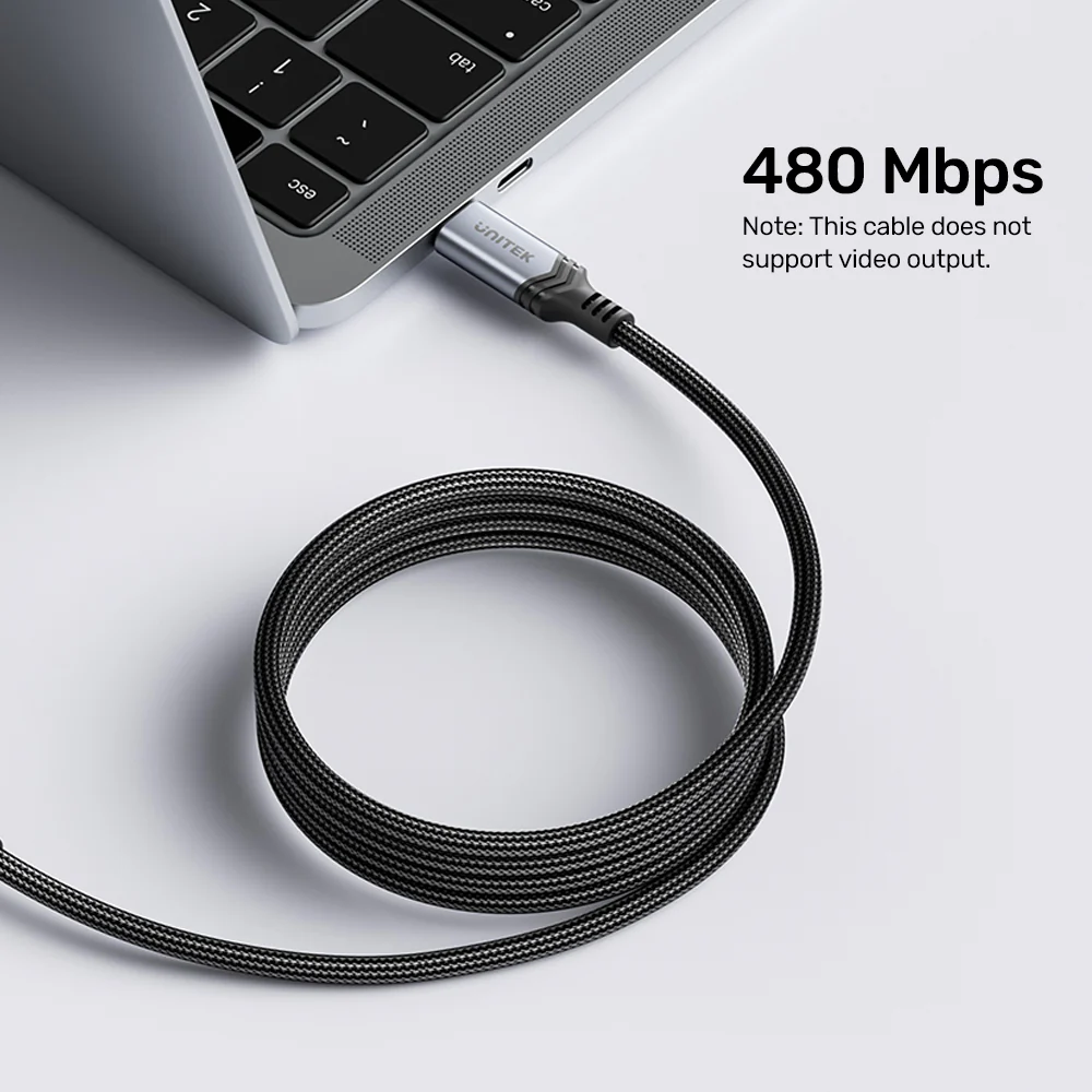 Buy UNITEK 240W USB-C to USB-C PD 3.1 Fast Charging Cable (2 Meter) Nylon Braided Online in Pakistan - UGREEN PK