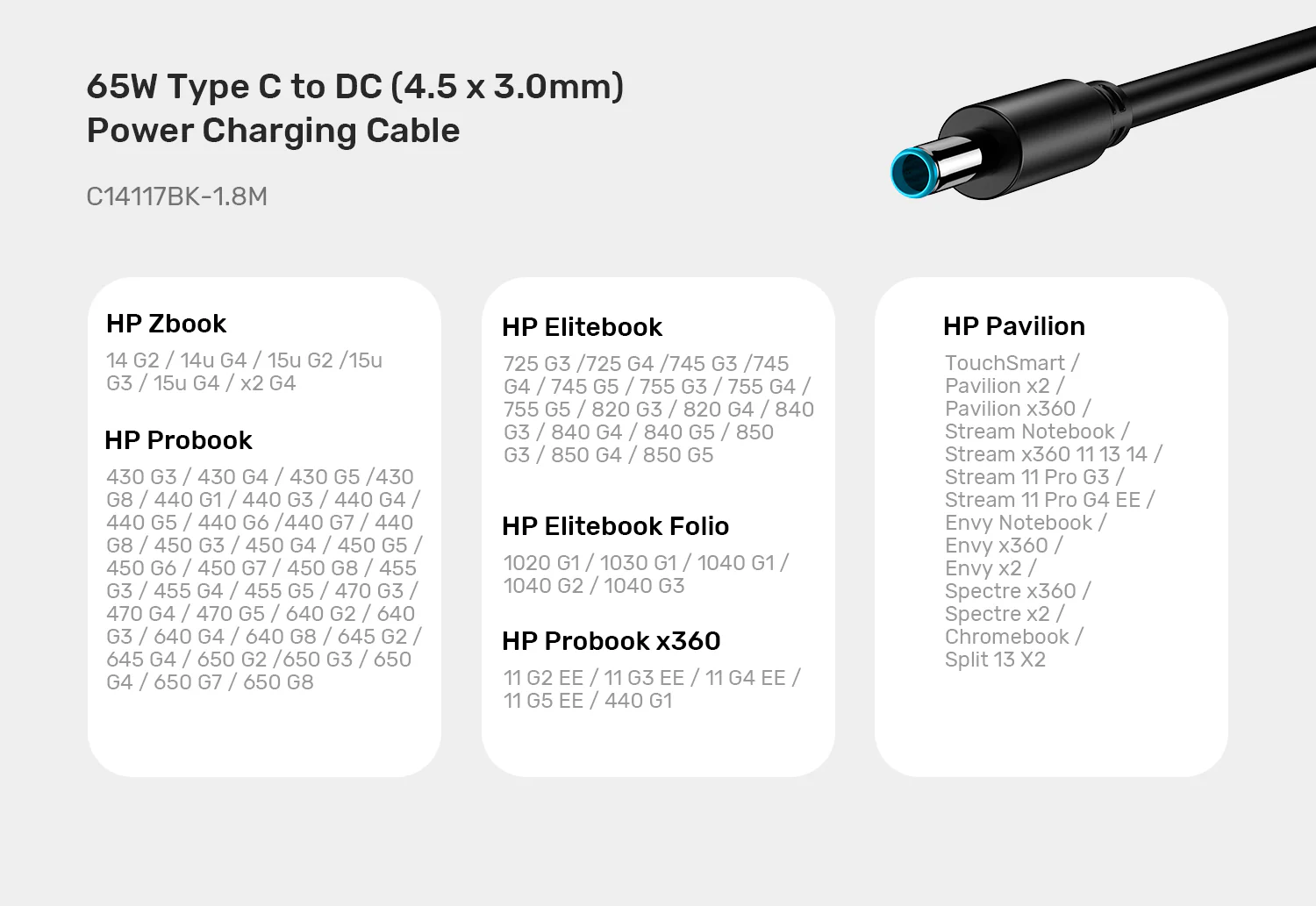 UNITEK USB-C to DC HP Laptops Blue Pin Charging Cable (1.8 Meter) 65W, PD Fast Charging Buy UNITEK USB-C to DC HP Laptops Blue Pin Charging Cable (1.8 Meter) 65W, PD Fast Charging Online in Pakistan - UGREEN PK
