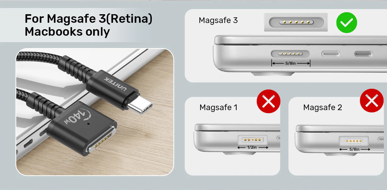 UNITEK USB-C to Magnetic 3 Braided Charging Cable (2 Meter) 140W PD Fast Charging Buy UNITEK USB-C to Magnetic 3 Braided Charging Cable (2 Meter) 140W PD Fast Charging Online in Pakistan - UGREEN PK