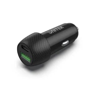 UNITEK Powertrain Duo 38W Two Ports Car Charger with PD and QC