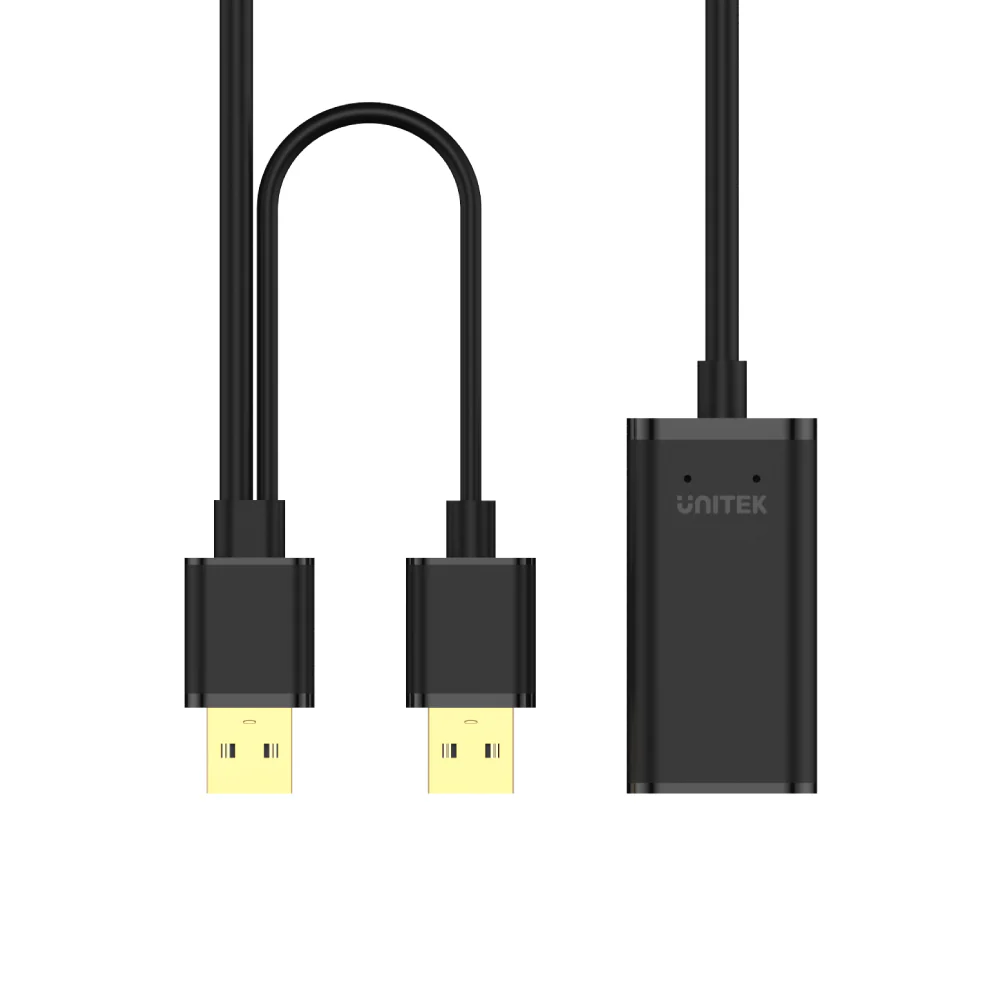 Buy UNITEK USB 2.0 Male to Female Active Extension Cable (20 Meter) Black Online in Pakistan - UGREEN PK