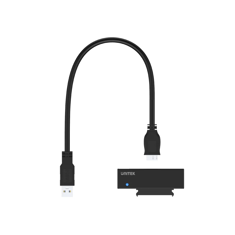 Buy UNITEK USB 3.0 to SATA III Adapter 18TB HDD/SSD Compatibility, Plug & Play, 12V/2A Power Adapter Online in Pakistan - UGREEN PK