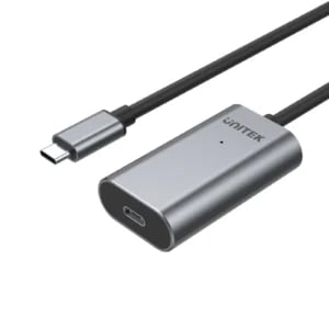 UNITEK U305A USB-C Active Extension Cable (5 Meter) Gray