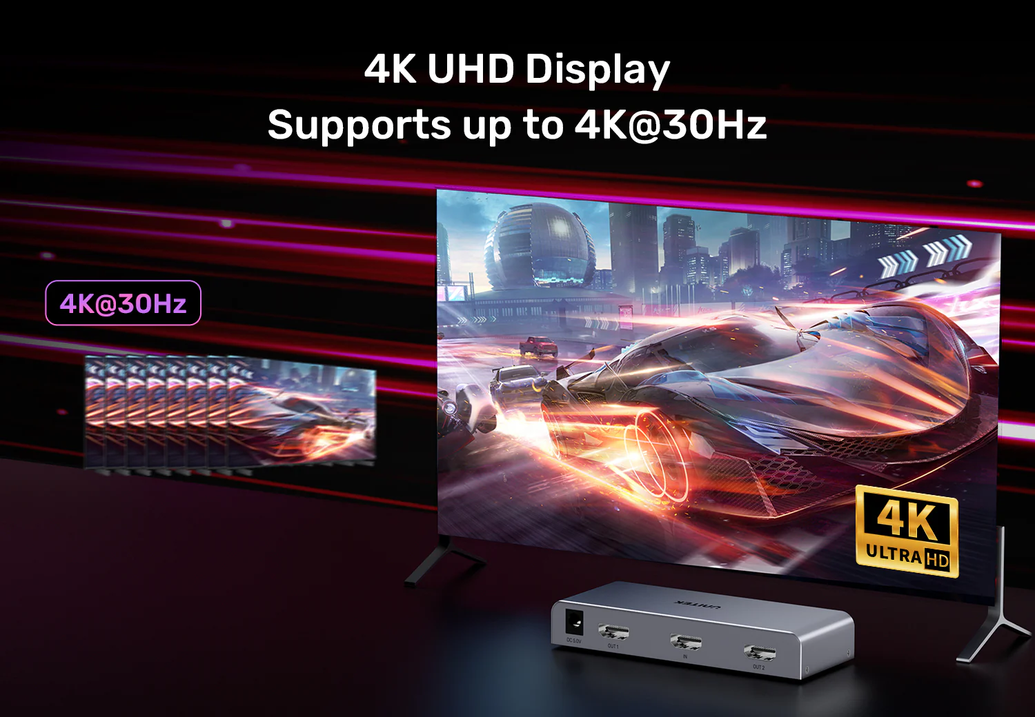 UNITEK HDMI Splitter 1 In 2 Out 4K@30Hz HDCP 1.4 Plug-and-Play Buy UNITEK HDMI Splitter 1 In 2 Out 4K@30Hz HDCP 1.4 Plug-and-Play Online in Pakistan - UGREEN PK