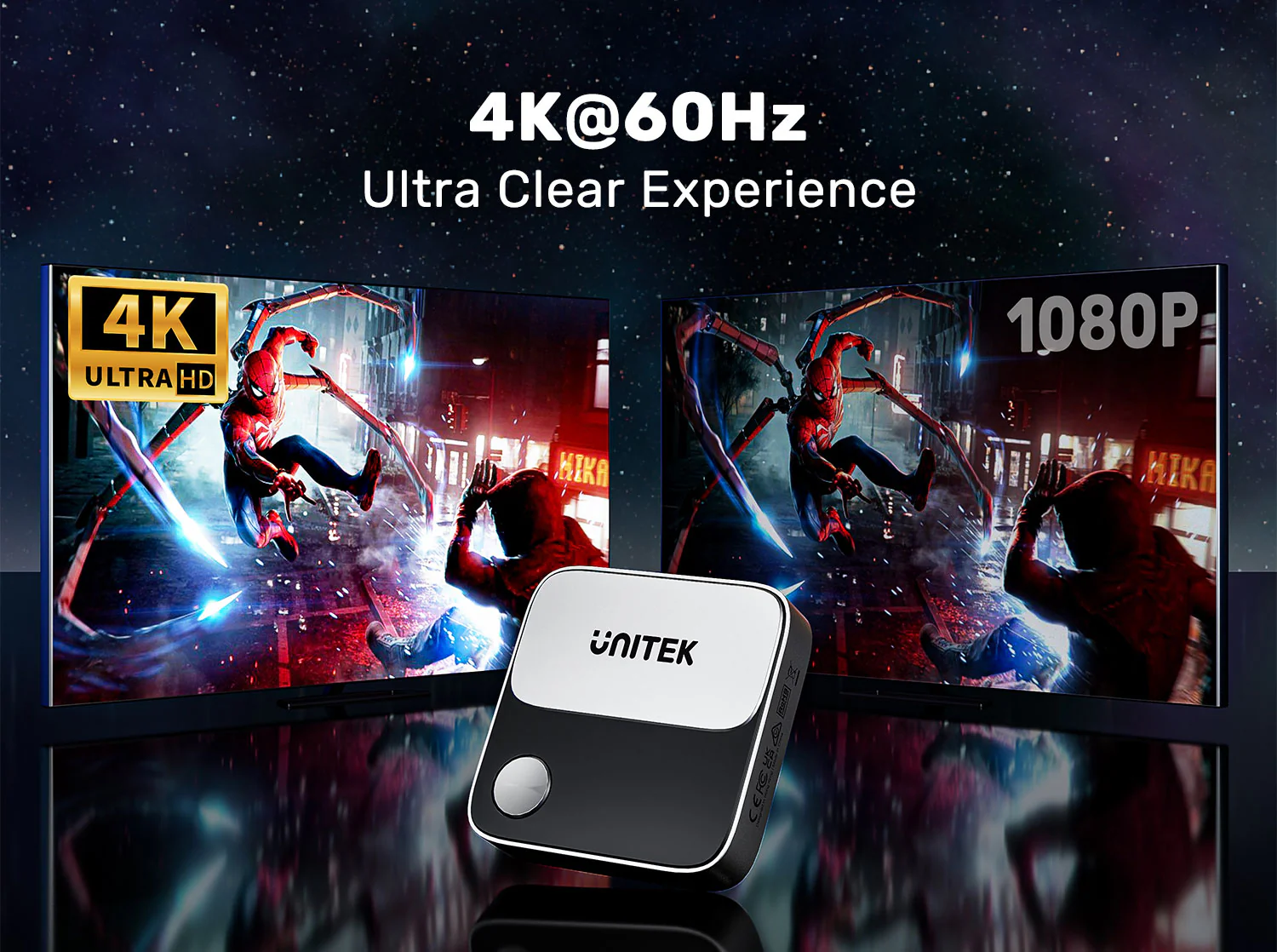 UNITEK 4K Wireless Screen Mirroring Device 4K@60Hz Ultra HD, Plug-and-Play Buy UNITEK 4K Wireless Screen Mirroring Device 4K@60Hz Ultra HD, Plug-and-Play Online in Pakistan - UGREEN PK