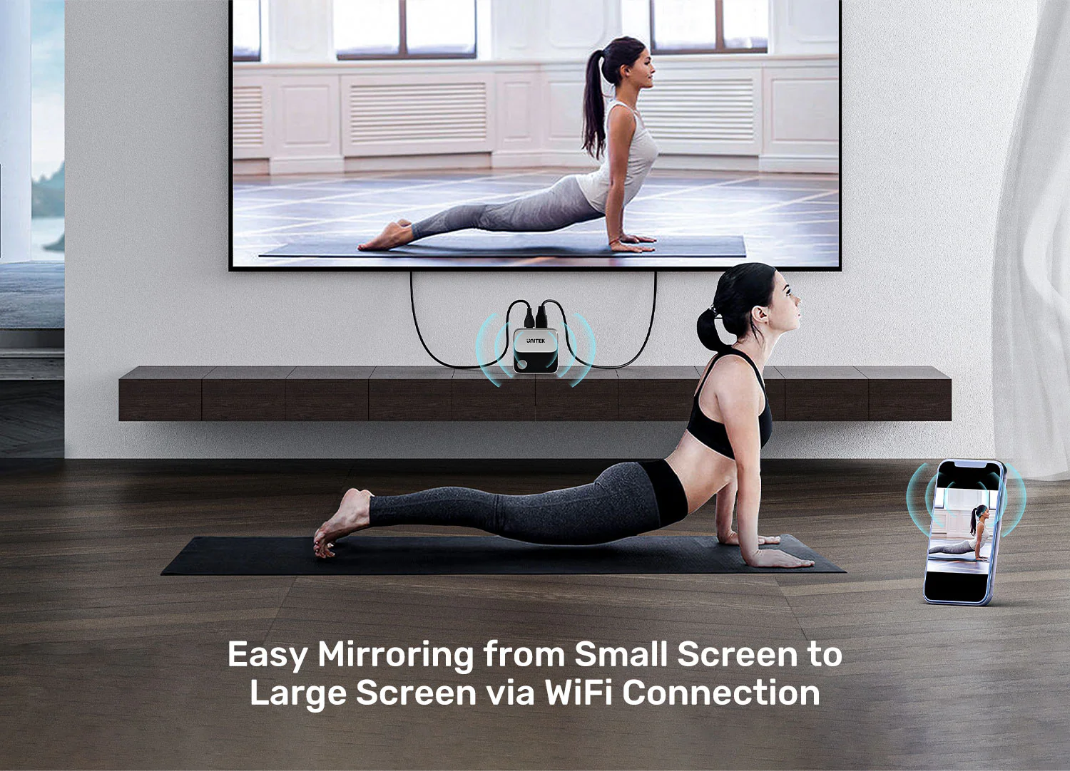 UNITEK 4K Wireless Screen Mirroring Device 4K@60Hz Ultra HD, Plug-and-Play Buy UNITEK 4K Wireless Screen Mirroring Device 4K@60Hz Ultra HD, Plug-and-Play Online in Pakistan - UGREEN PK
