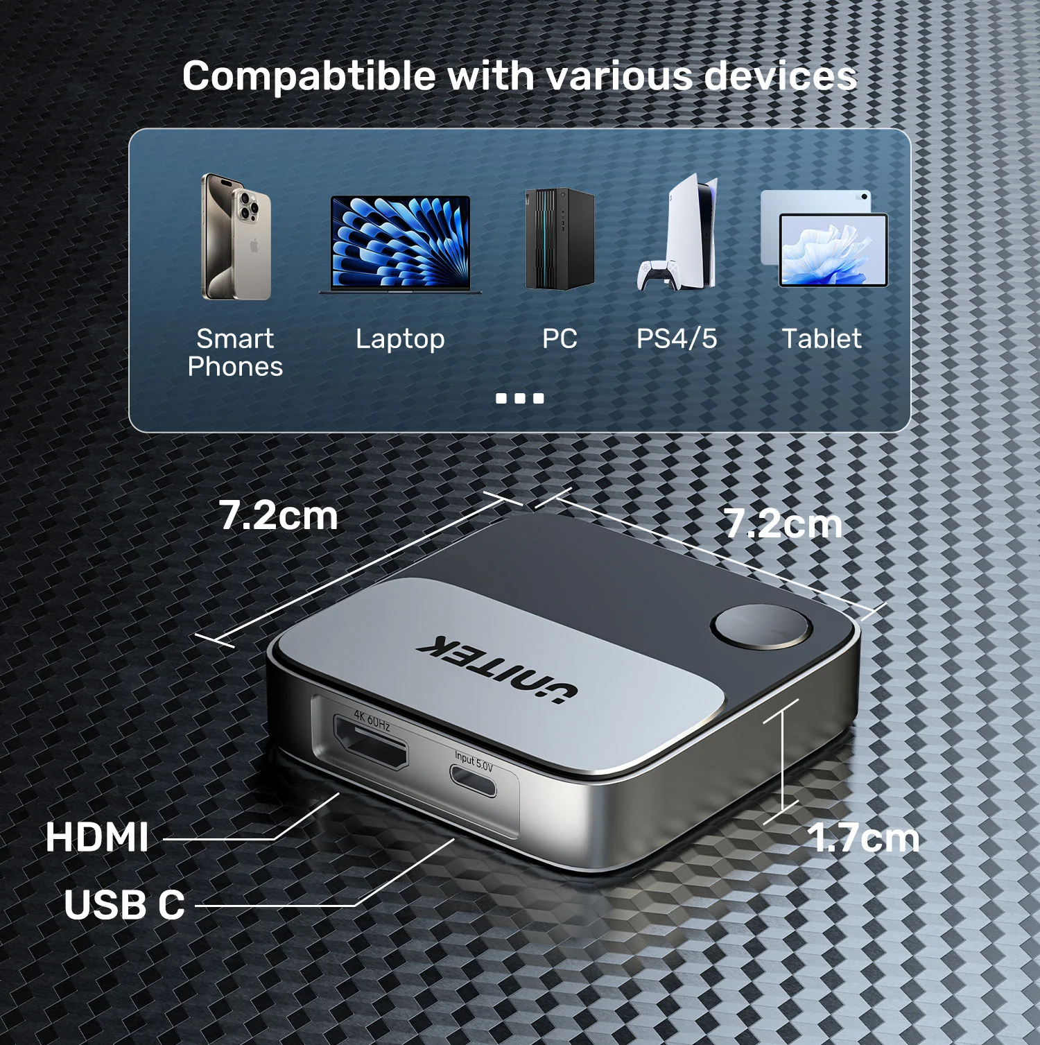 UNITEK 4K Wireless Screen Mirroring Device 4K@60Hz Ultra HD, Plug-and-Play Buy UNITEK 4K Wireless Screen Mirroring Device 4K@60Hz Ultra HD, Plug-and-Play Online in Pakistan - UGREEN PK