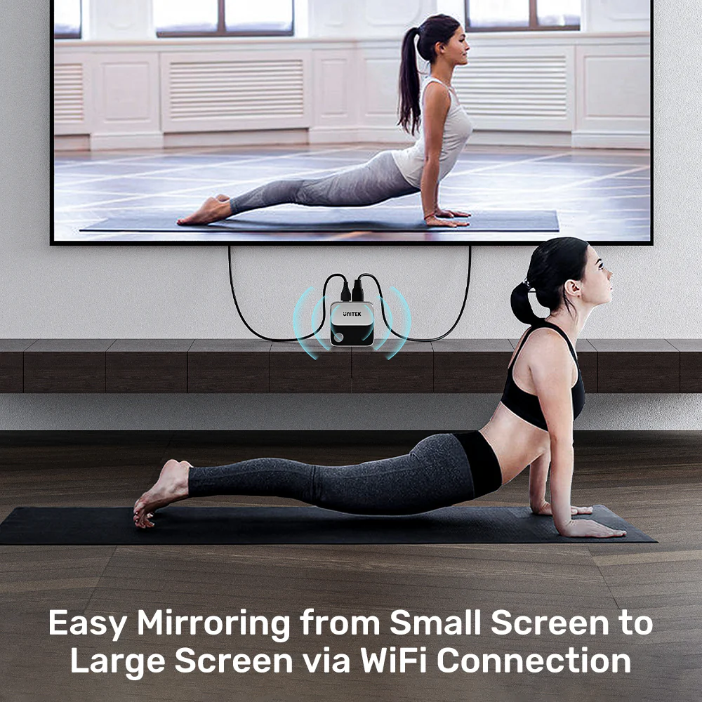Buy UNITEK 4K Wireless Screen Mirroring Device 4K@60Hz Ultra HD, Plug-and-Play Online in Pakistan - UGREEN PK